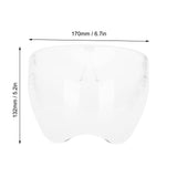 Anti-Fog Transparent Face Shield Full Face Covering Protective Visor for Office School Restaurants - Extra Image