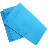 Repair Mat Magnetic Slot Silicone Heat Resistant Solder Station Parts Adsorption Pad Light Blue - Rear View