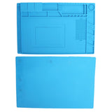 Repair Mat Magnetic Slot Silicone Heat Resistant Solder Station Parts Adsorption Pad Light Blue