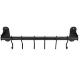 40cm 6 Hooks Pot Lid Hanger Punch WallMounted Storage Holder Kitchen Utensil Rack Organizer