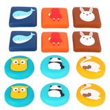 12pcs Silicone Anti Collision Door Bumper Shockproof Crash Pad Sticker for Door Handle Furniture - Top-Down View