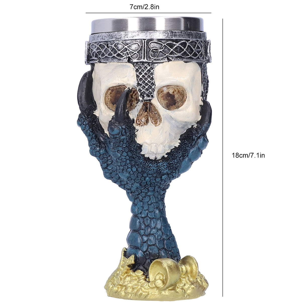 Water Cup Stainless Steel Beer Whiskey Wine Mug Home Halloween Bar Party Decoration