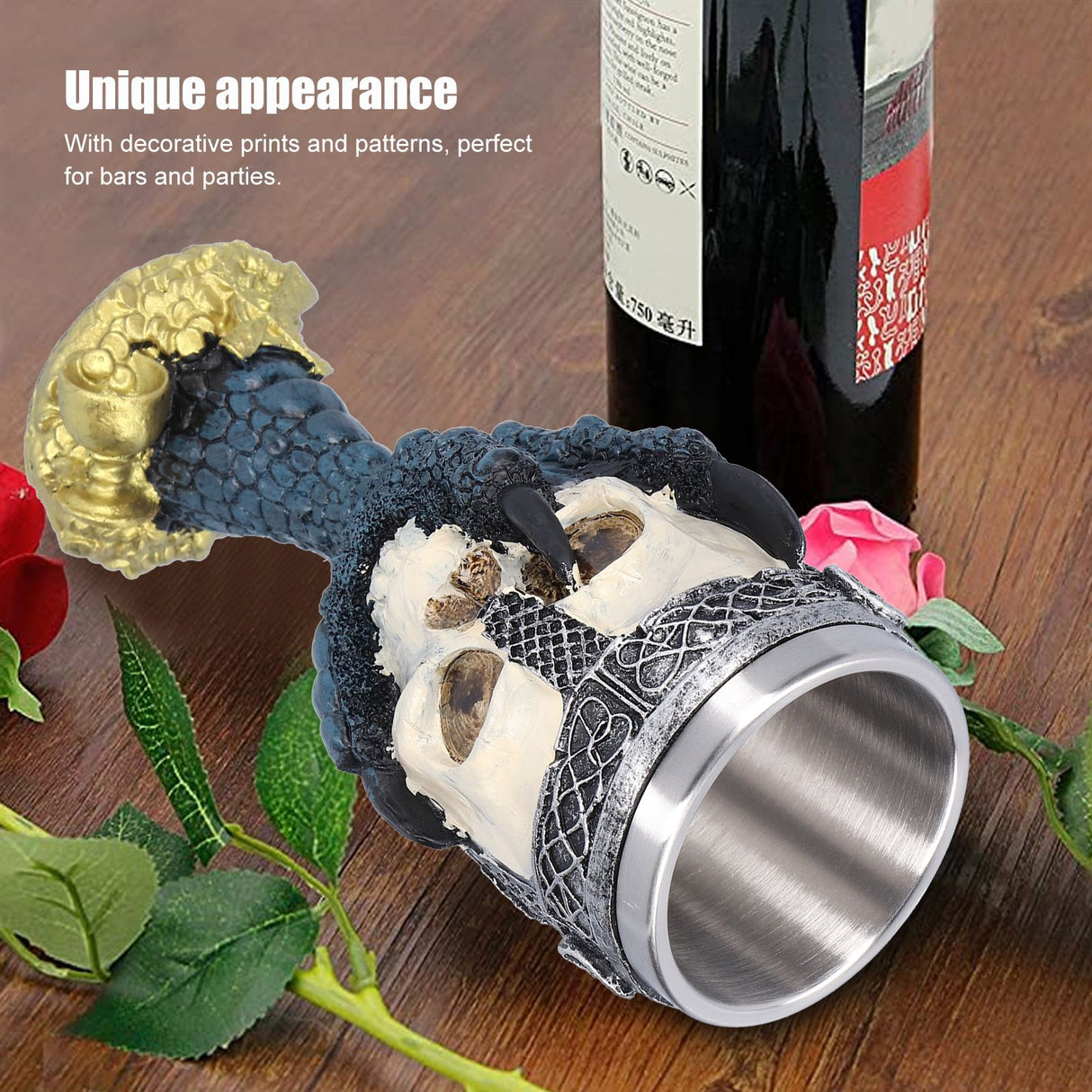 Water Cup Stainless Steel Beer Whiskey Wine Mug Home Halloween Bar Party Decoration