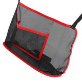 Handbag Holder Organizer Polyester Fiber Car Interior Seat Back Storage Net Bag AccessoryWith Pocket Red