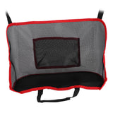 Handbag Holder Organizer Polyester Fiber Car Interior Seat Back Storage Net Bag AccessoryWith Pocket Red