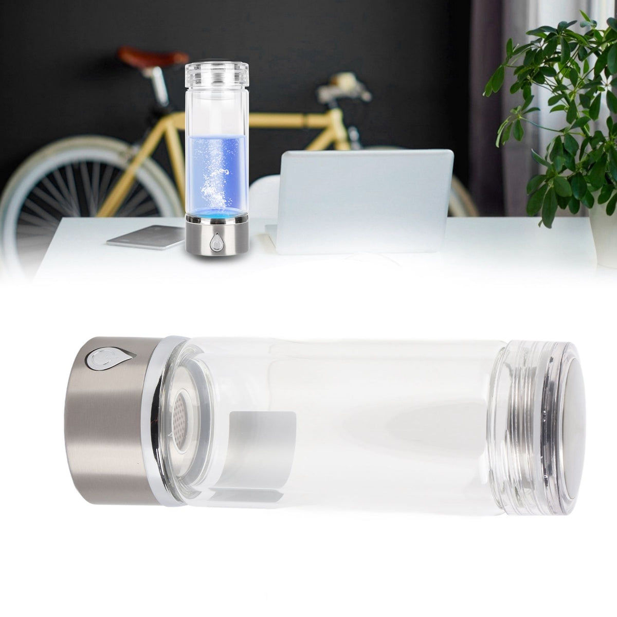 380ml Hydrogen Water Bottle Generator SPE Technology USB Rechargeable Portable Hydrogen Rich Water Cup