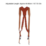 Camera Double Shoulder Strap Leather Camera Harness Photography Accessories for Outdoor Use