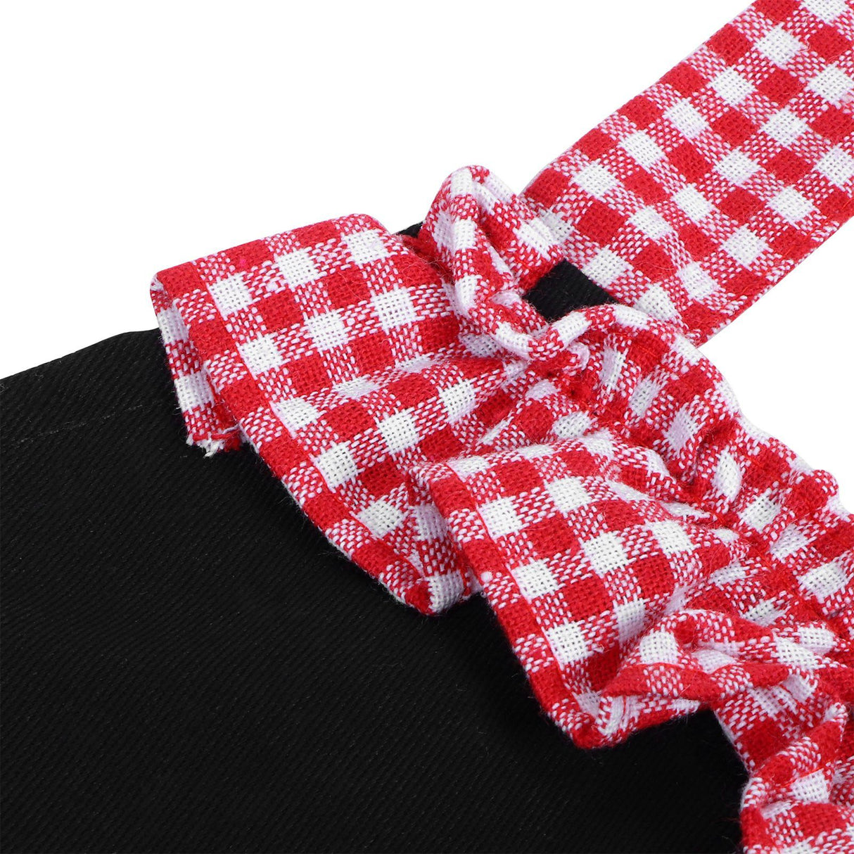 Bowknot Apron Multifunctional Cooking Oil‑Proof Waterproof Antifouling Apron for KitchenBlack + Pink