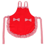 Bowknot Apron Multifunctional Cooking Oil‑Proof Waterproof Antifouling Apron for KitchenRed
