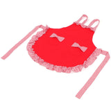 Bowknot Apron Multifunctional Cooking Oil‑Proof Waterproof Antifouling Apron for KitchenRed - Front View