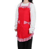 Bowknot Apron Multifunctional Cooking Oil‑Proof Waterproof Antifouling Apron for KitchenRed