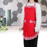 Bowknot Apron Multifunctional Cooking Oil‑Proof Waterproof Antifouling Apron for KitchenRed - Extra Image