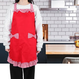 Bowknot Apron Multifunctional Cooking Oil‑Proof Waterproof Antifouling Apron for KitchenRed