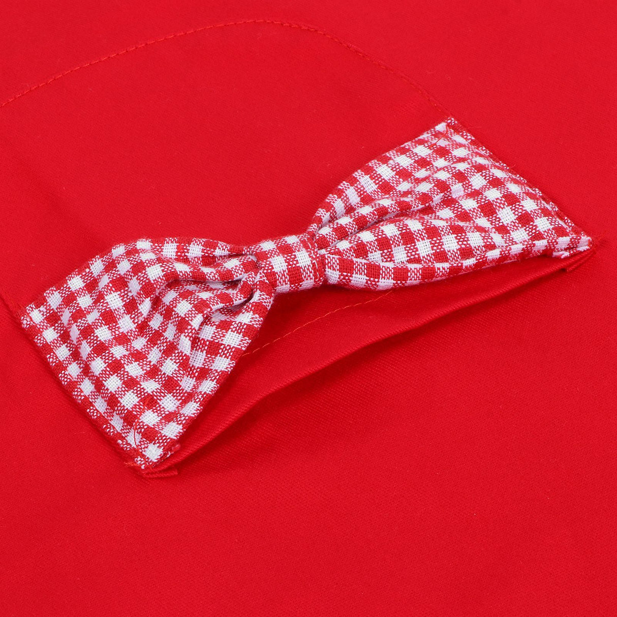 Bowknot Apron Multifunctional Cooking Oil‑Proof Waterproof Antifouling Apron for KitchenRed