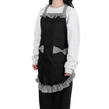 Bowknot Apron Multifunctional Cooking Oil‑Proof Waterproof Antifouling Apron for KitchenBlack - Rear View