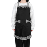 Bowknot Apron Multifunctional Cooking Oil‑Proof Waterproof Antifouling Apron for KitchenBlack - Close-Up Angle