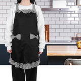 Bowknot Apron Multifunctional Cooking Oil‑Proof Waterproof Antifouling Apron for KitchenBlack - Extra Image