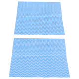 2Packs Disposable NonWoven Rag Washing Dish Towel Kitchen Cleaning Cloth Wiping Rag(Blue )