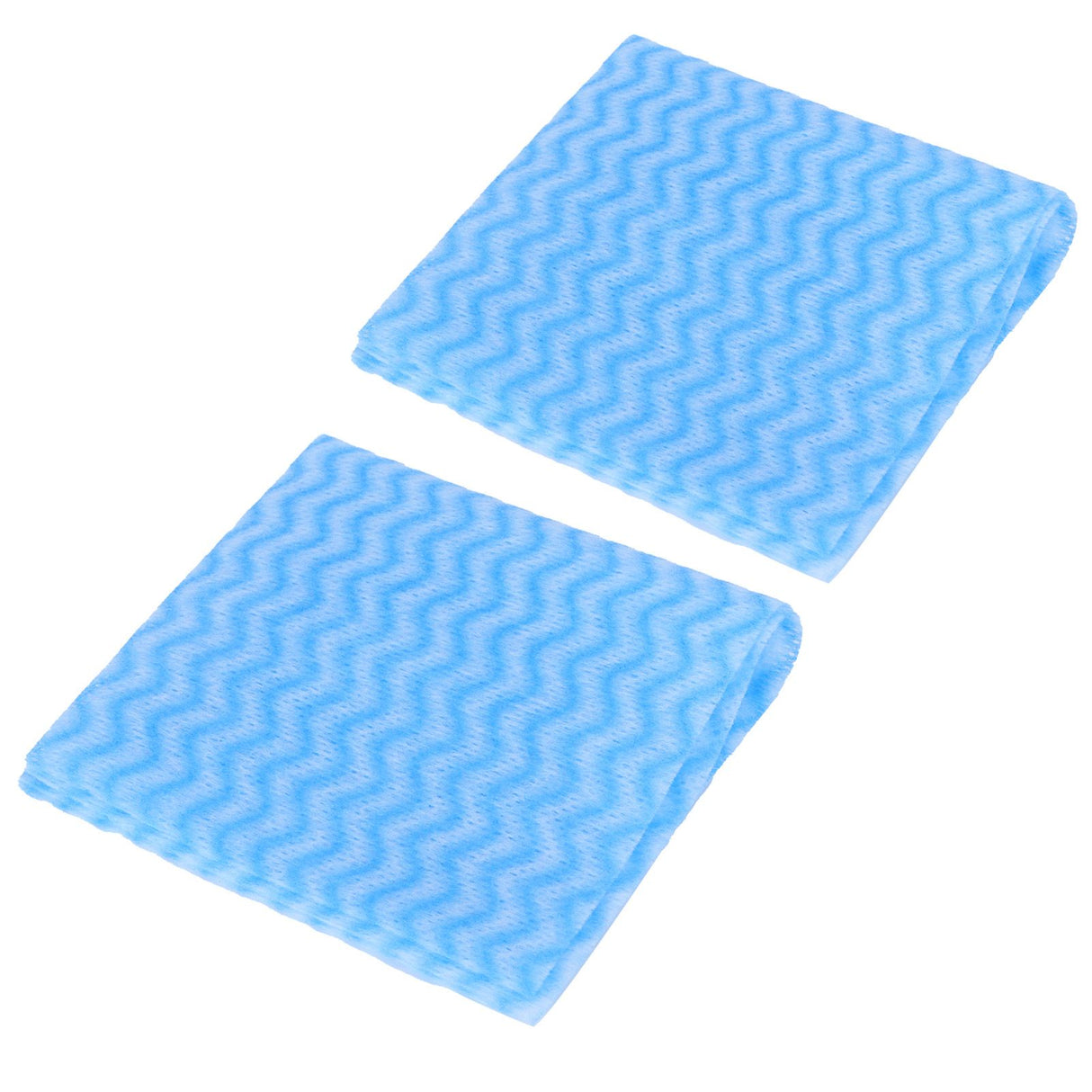 2Packs Disposable NonWoven Rag Washing Dish Towel Kitchen Cleaning Cloth Wiping Rag(Blue )