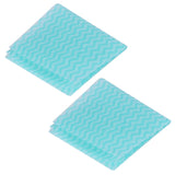 2Packs Disposable NonWoven Rag Washing Dish Towel Kitchen Cleaning Cloth Wiping Rag(Green )