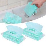 2Packs Disposable NonWoven Rag Washing Dish Towel Kitchen Cleaning Cloth Wiping Rag(Green )