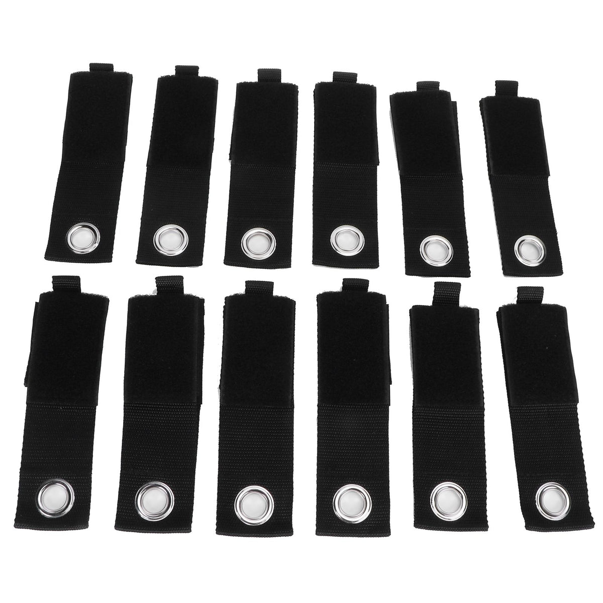 12PCS Heavy Duty Cable Storage Straps Extension Cord Holder Hook Loop Organizer Hanger