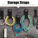 12PCS Heavy Duty Cable Storage Straps Extension Cord Holder Hook Loop Organizer Hanger - Extra Image