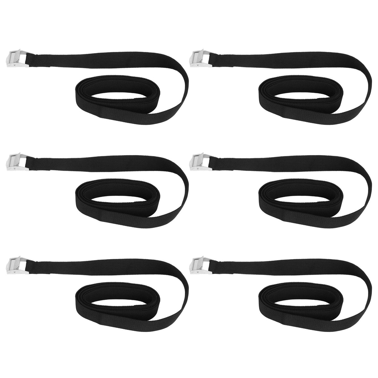 6PCS Heavy Duty Lashing Straps Adjustable Buckle Tie Down Straps for Motorcycle Trucks Luggage