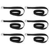 6PCS Heavy Duty Lashing Straps Adjustable Buckle Tie Down Straps for Motorcycle Trucks Luggage - Side View