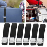 6PCS Heavy Duty Lashing Straps Adjustable Buckle Tie Down Straps for Motorcycle Trucks Luggage - Extra Image
