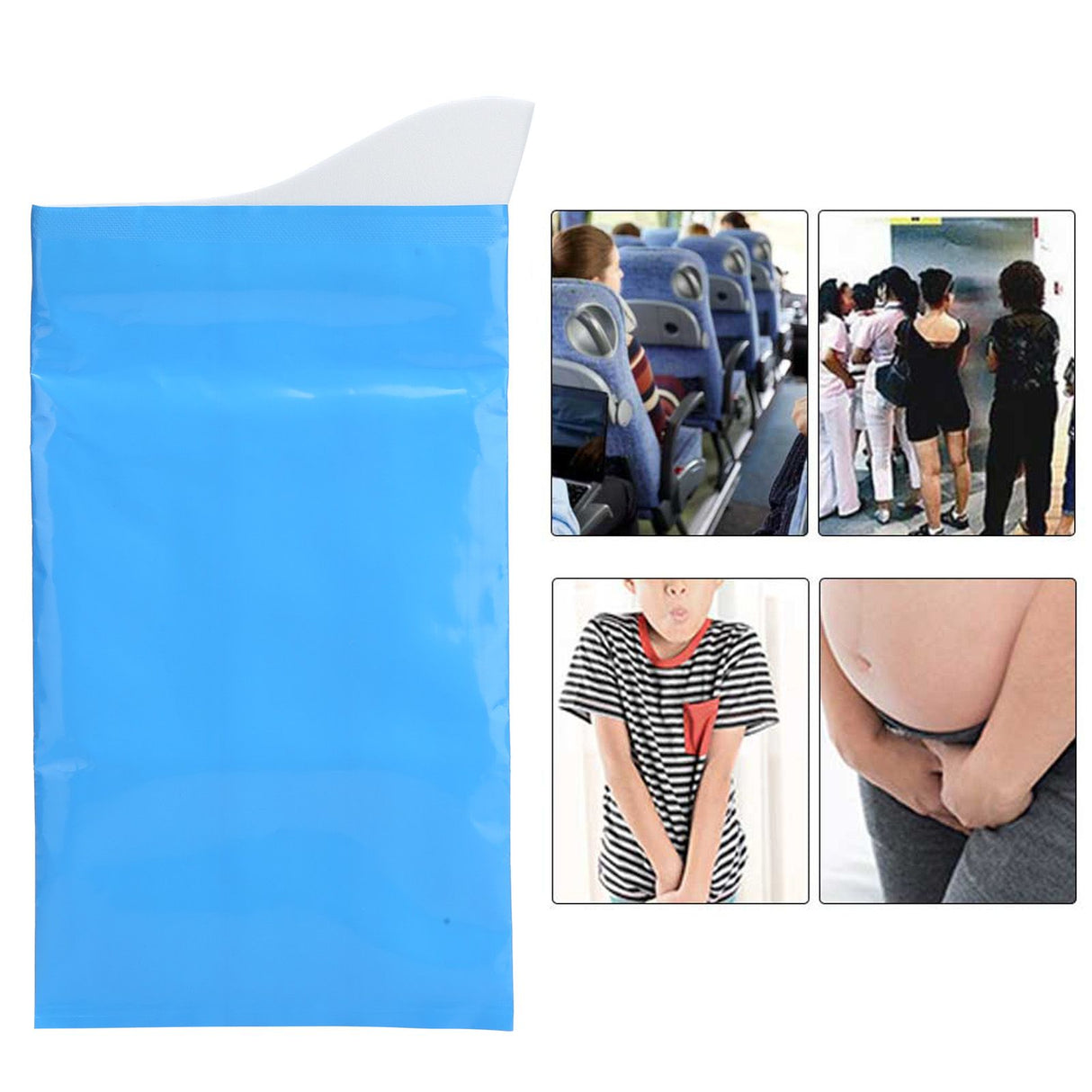 10 Sets Disposable Urine Bags Portable Travel Station Wagon Lady Children Emergency