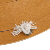 PU Leather Plant Hanger Wall Hanging Planter Shelf Flower Pot Holder Indoor Home Decor YellowL