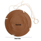 PU Leather Flower Pot Display Holder Succulent Hanging Basket Planter DecorationL Brown - Extra Image