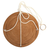 PU Leather Flower Pot Display Holder Succulent Hanging Basket Planter DecorationL Brown - Extra Image
