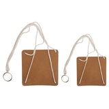 2Pcs Plant Hanger Decorative Flower Pot Holder Hanging Planter Basket with Cotton Rope - Rear View