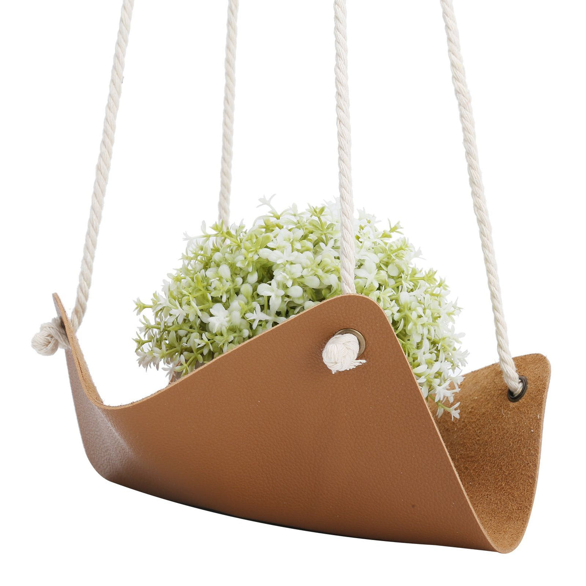 2Pcs Plant Hanger Decorative Flower Pot Holder Hanging Planter Basket with Cotton Rope