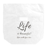Kraft Paper Lunch Bag Aluminum Film Insulated Holder Environmental Protection Storage SuppliesWhite