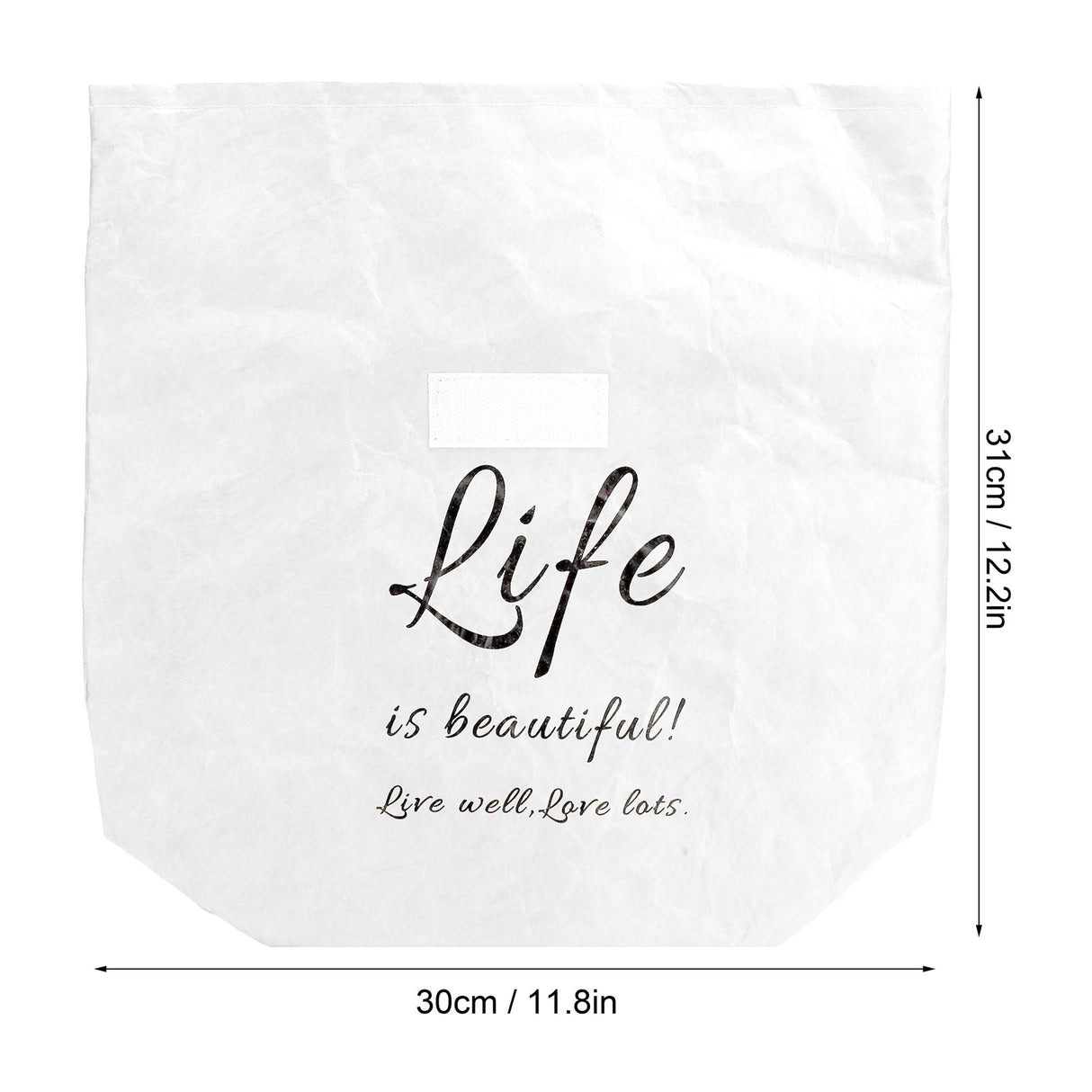Kraft Paper Lunch Bag Aluminum Film Insulated Holder Environmental Protection Storage SuppliesWhite