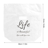 Kraft Paper Lunch Bag Aluminum Film Insulated Holder Environmental Protection Storage SuppliesWhite