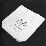 Kraft Paper Lunch Bag Aluminum Film Insulated Holder Environmental Protection Storage SuppliesWhite
