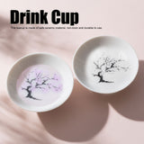 Ceramic Cup Japanese style Color Changing Sakura Tea Wine Cup Drinkware Accessory(Cold Change )