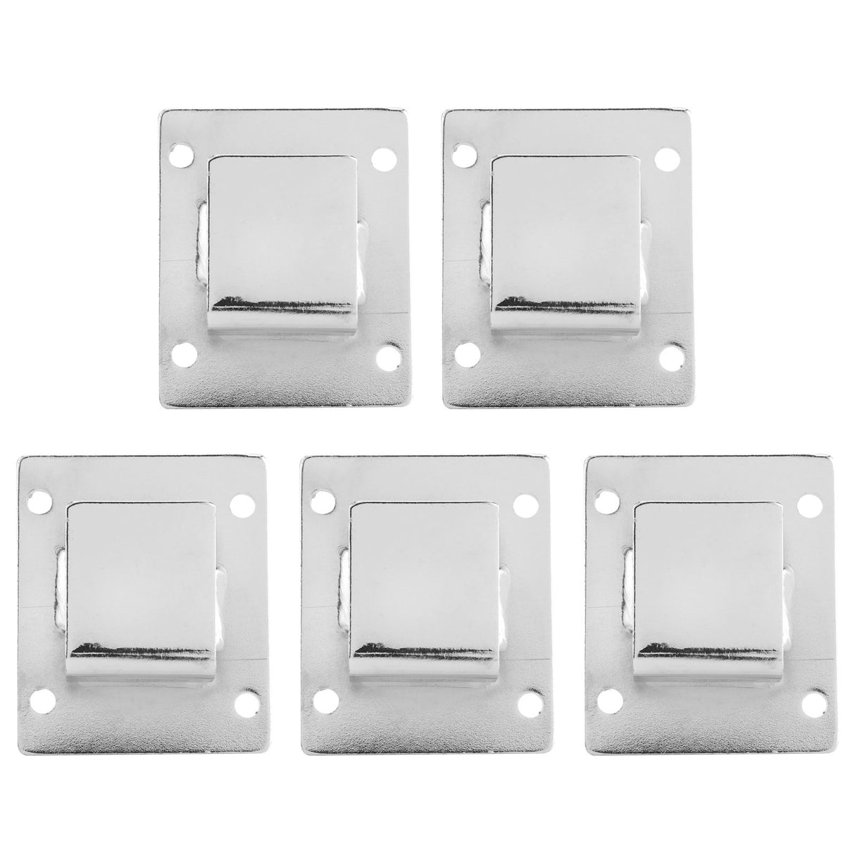 5Pcs Shelf Mount Bracket Hanger Stainless Steel Tube Support Holder Buckle Hardware SilverOpening Type