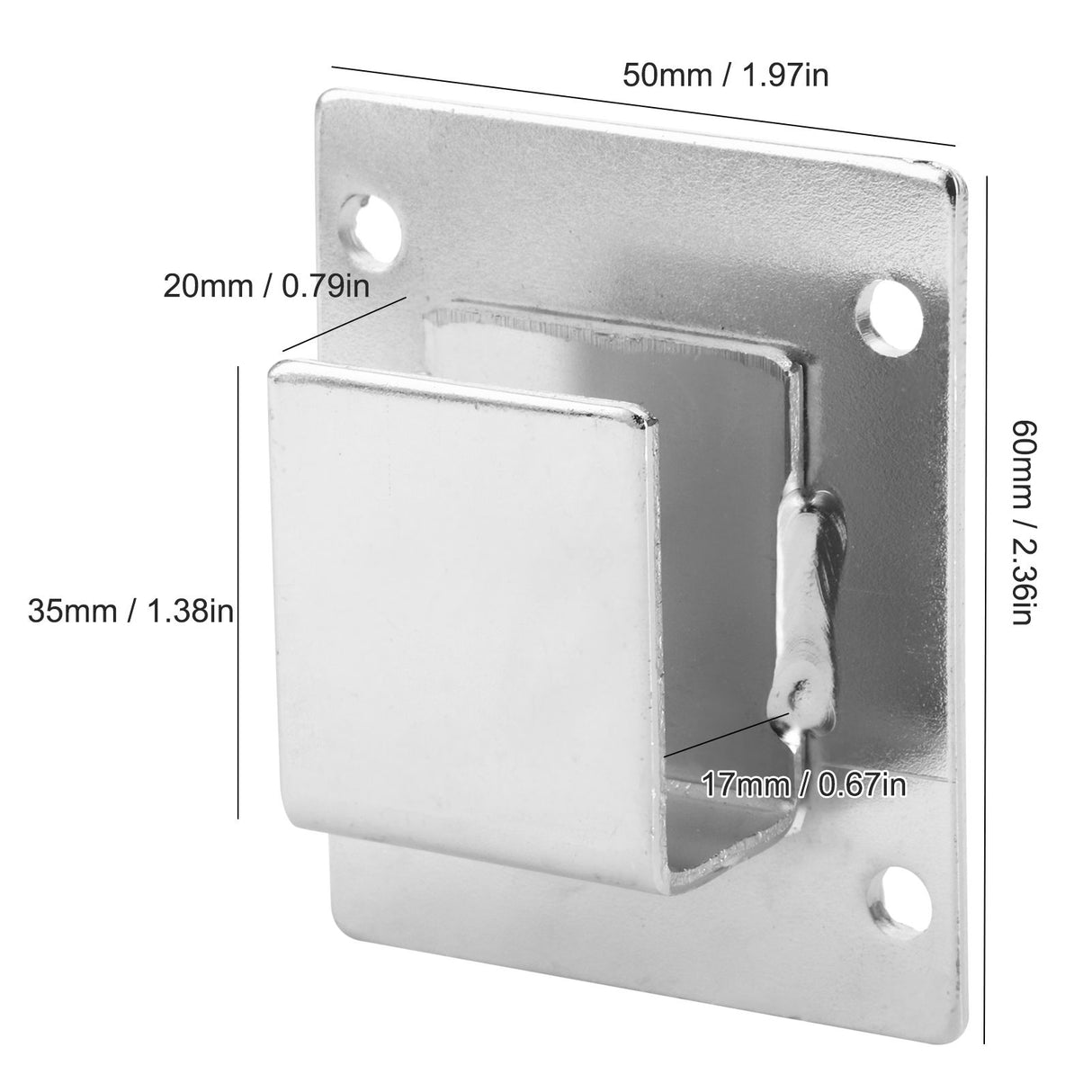5Pcs Shelf Mount Bracket Hanger Stainless Steel Tube Support Holder Buckle Hardware SilverOpening Type