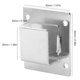 5Pcs Shelf Mount Bracket Hanger Stainless Steel Tube Support Holder Buckle Hardware SilverOpening Type