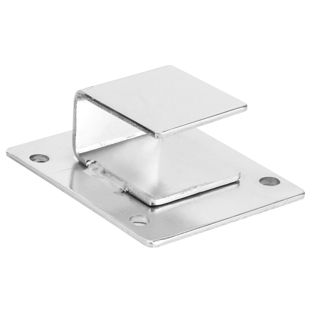 5Pcs Shelf Mount Bracket Hanger Stainless Steel Tube Support Holder Buckle Hardware SilverOpening Type