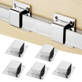 5Pcs Shelf Mount Bracket Hanger Stainless Steel Tube Support Holder Buckle Hardware SilverSealing Type - Extra Image