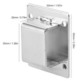 5Pcs Shelf Mount Bracket Hanger Stainless Steel Tube Support Holder Buckle Hardware SilverSealing Type - Extra Image
