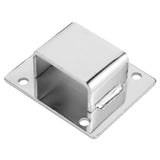 5Pcs Shelf Mount Bracket Hanger Stainless Steel Tube Support Holder Buckle Hardware SilverSealing Type