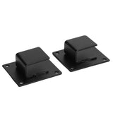 5pcs Wall Shelf Mount Bracket Display Shelf Hook Hanger Rack Tube Bar Holder BlackOpening Type