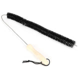Cleaning Brush Flexible Bendable Dryer Washing Machine Refrigerator Pipe Dredge ToolBlack - Top-Down View